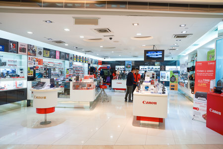 KUALA LUMPUR, MALAYSIA - MAY 09, 2016: inside of Suria KLCC. Suria KLCC is a shopping mall is...