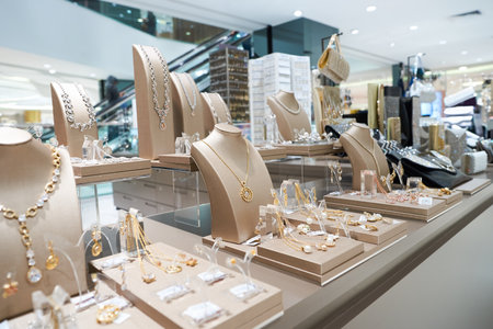 KUALA LUMPUR, MALAYSIA - MAY 09, 2016: inside of Suria KLCC. Suria KLCC is a shopping mall is located in the Kuala Lumpur City Centre district. It is in the vicinity of the landmark the Petronas Towers.のeditorial素材