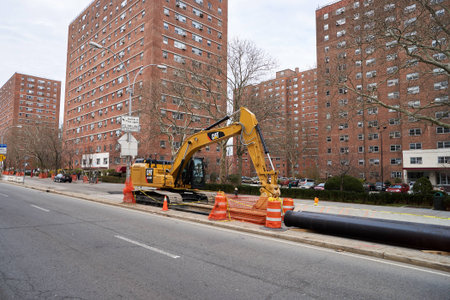 NEW YORK, USA - CIRCA MARCH, 2016: Brooklyn at daytime. Brooklyn is the most populous of New York...