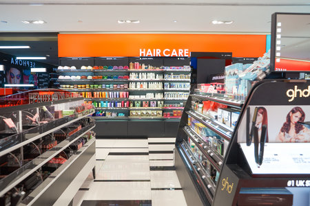 KUALA LUMPUR, MALAYSIA - MAY 09, 2016: Sephora store in Suria KLCC. Suria KLCC is a shopping mall is located in the Kuala Lumpur City Centre district. It is in the vicinity of the landmark the Petronas Towers.のeditorial素材