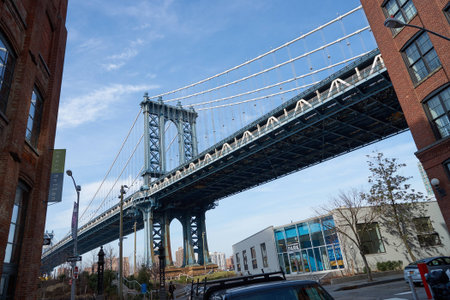 NEW YORK, USA - CIRCA MARCH, 2016: Brooklyn at daytime. Brooklyn is the most populous of New York...