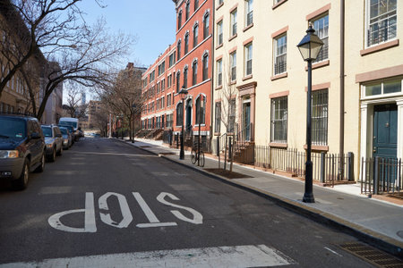 NEW YORK, USA - CIRCA MARCH, 2016: Brooklyn at daytime. Brooklyn is the most populous of New York City's five boroughs.のeditorial素材