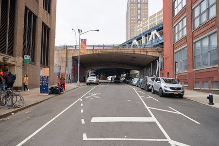 NEW YORK, USA - CIRCA MARCH, 2016: Brooklyn at daytime. Brooklyn is the most populous of New York...
