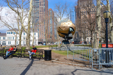 NEW YORK - CIRCA MARCH 2016: New York at daytime. The City of New York is the most populous city in the United States.のeditorial素材