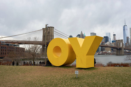 NEW YORK, USA - CIRCA MARCH, 2016: Brooklyn at daytime. Brooklyn is the most populous of New York...