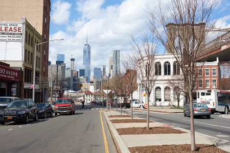NEW YORK, USA - CIRCA MARCH, 2016: Brooklyn at daytime. Brooklyn is the most populous of New York...