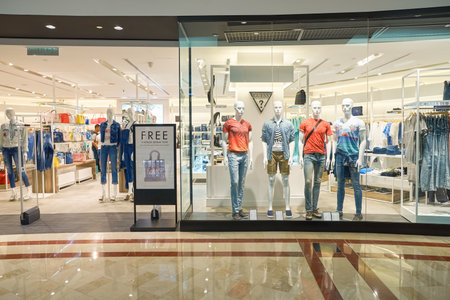 KUALA LUMPUR, MALAYSIA - MAY 09, 2016: inside of Suria KLCC. Suria KLCC is a shopping mall is...
