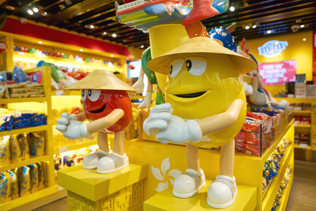 HONG KONG - MAY 12, 2016: inside a store in Hong Kong International Airport. Hong Kong International...