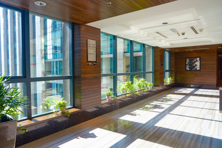 KUALA LUMPUR, MALAYSIA - CIRCA MAY, 2016: inside of The GTower building.  The building contains offices, a hotel and club facilities.のeditorial素材