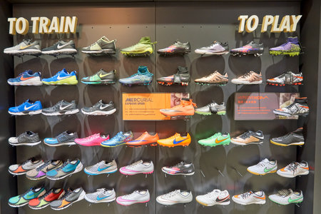 MACAO, CHINA - FEBRUARY 16, 2016: inside of a store in Shoppes at Sands Cotai Centra. Shoppes at Sands Cotai Central is a large shopping mall in Macaoのeditorial素材