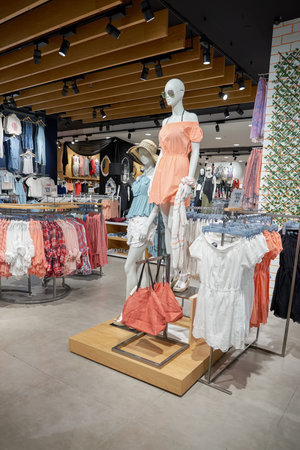 KUALA LUMPUR, MALAYSIA - CIRCA MAY, 2016: interior of a store at shopping center in Kuala Lumpur. Kuala Lumpur has numerous shopping centers.のeditorial素材