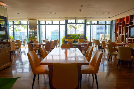 KUALA LUMPUR, MALAYSIA - CIRCA MAY, 2016: inside of a lounge at The GTower building.  The building contains offices, a hotel and club facilities.のeditorial素材