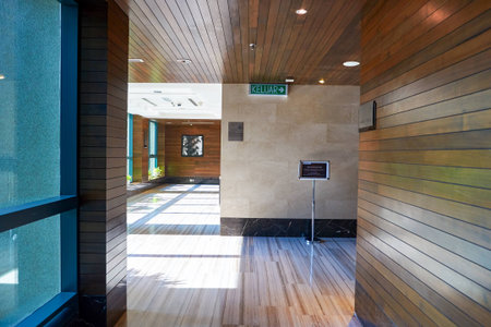 KUALA LUMPUR, MALAYSIA - CIRCA MAY, 2016: inside of The GTower building.  The building contains offices, a hotel and club facilities.のeditorial素材