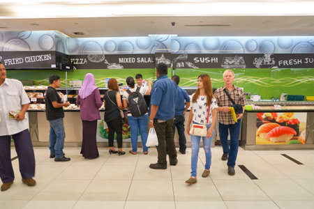 KUALA LUMPUR, MALAYSIA - CIRCA MAY, 2016: inside of a supermarket at Suria KLCC. Suria KLCC is a...