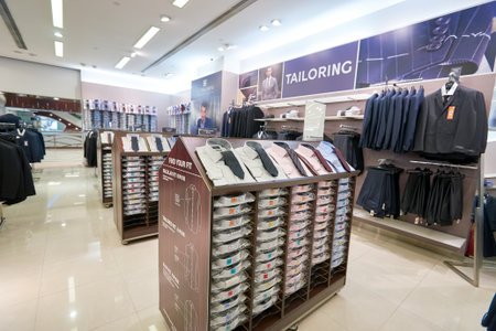 HONG KONG - CIRCA JANUARY, 2016: inside of a Marks and Spencer store in Hong Kong. Marks and Spencer...