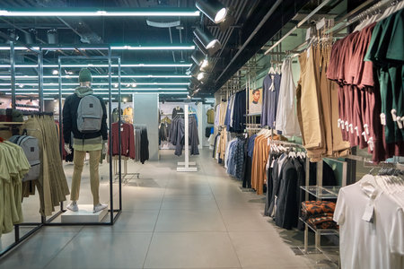CHICAGO, IL - MARCH 24, 2016: inside of Topshop store. Topshop is a British multinational fashion...