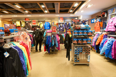 HONG KONG - CIRCA JANUARY, 2016: inside of a store in Hong Kong. Shopping is a widely popular social...