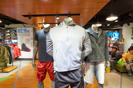 HONG KONG - CIRCA JANUARY, 2016: inside of a store in Hong Kong. Shopping is a widely popular social activity in Hong Kong.のeditorial素材