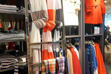 HONG KONG - CIRCA JANUARY, 2016: interior of a store in Hong Kong. Shopping is a widely popular social activity in Hong Kong.のeditorial素材