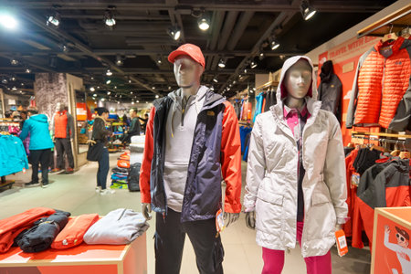 HONG KONG - CIRCA JANUARY, 2016: inside of a store in Hong Kong. Shopping is a widely popular social activity in Hong Kong.のeditorial素材