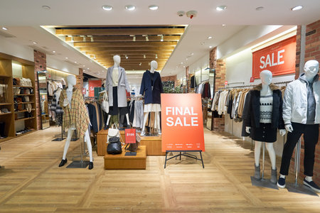 HONG KONG - CIRCA JANUARY, 2016: inside of a store in Hong Kong. Shopping is a widely popular social...