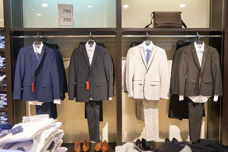 HONG KONG - CIRCA JANUARY, 2016: interior of a store in Hong Kong. Shopping is a widely popular social activity in Hong Kong.のeditorial素材