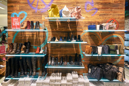 HONG KONG - CIRCA JANUARY, 2016: inside of a store in Hong Kong. Shopping is a widely popular social activity in Hong Kong.のeditorial素材