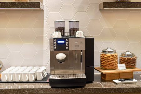 SINGAPORE - CIRCA SEPTEMBER, 2016: interior of Plaza Premium Lounge at Singapore Changi Airport. Changi Airport is the primary civilian airport for Singapore.のeditorial素材