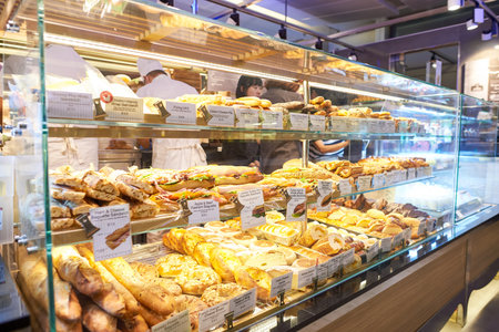 SINGAPORE - CIRCA NOVEMBER, 2015: inside of Singapore Changi Airport. Changi Airport  is the primary civilian airport for Singapore and one of the largest transportation hubs in Southeast Asia.のeditorial素材