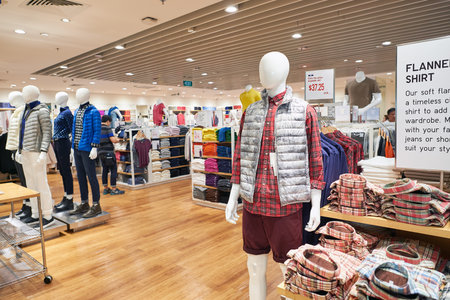 SINGAPORE - CIRCA NOVEMBER, 2015: interior of a store at Singapore Changi Airport. Changi Airport ...