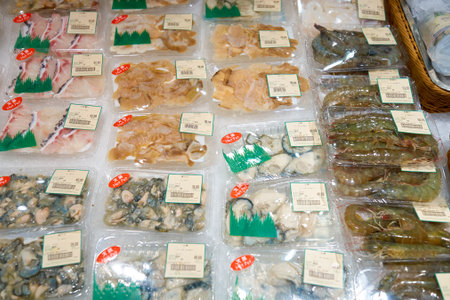 HONG KONG - CIRCA JANUARY, 2016: inside of ThreeSixty store in Elements shopping mall. ThreeSixty is Hong Kong's largest retailer of natural foods and organic foods.のeditorial素材