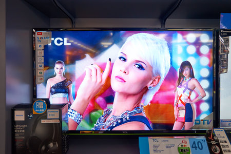 HONG KONG - CIRCA JANUARY, 2016: an electronic store at shopping center in Hong Kong. Shopping is a...