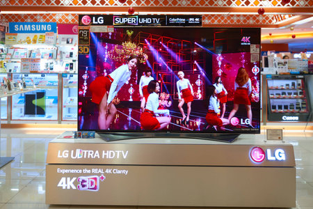 HONG KONG - CIRCA JANUARY, 2016: an electronic store at shopping center in Hong Kong. Shopping is a...