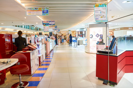 HONG KONG - SEPTEMBER 02, 2016: cosmetics at New Town Plaza shopping mall. New Town Plaza is a...
