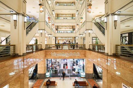 CHICAGO, IL - 04 APRIL, 2016: inside 900 North Michigan, Chicago. 900 North Michigan is a skyscraper in Chicago, Illinois, United States.のeditorial素材