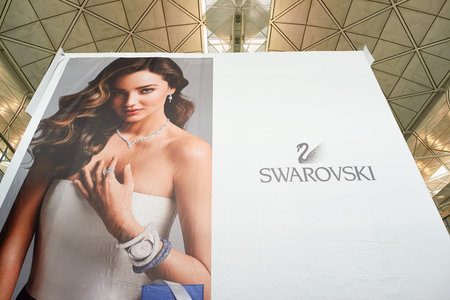 HONG KONG - NOVEMBER 03, 2015: inside of Hong Kong Airport. Hong Kong International Airport is the main airport in Hong Kong. It is located on the island of Chek Lap Kok.のeditorial素材