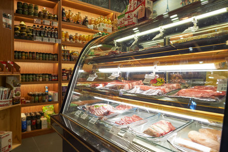 HONG KONG - OCTOBER 25, 2015: Delice grocery store. Delice is a grocery store, located in Kennedy Town.のeditorial素材