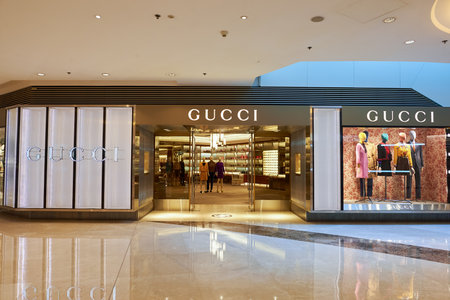 HONG KONG - JANUARY 26, 2016: Gucci store at the Elements shopping mall. Elements is a large...