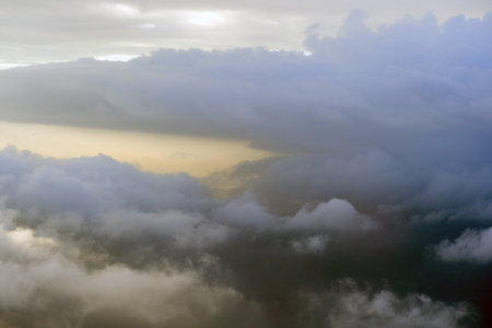 Aerial view from a jet aircraft