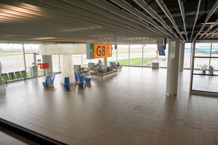 AMSTERDAM, NETHERLANDS - CIRCA NOVEMBER, 2015: inside of Schiphol Airport. Amsterdam Airport...