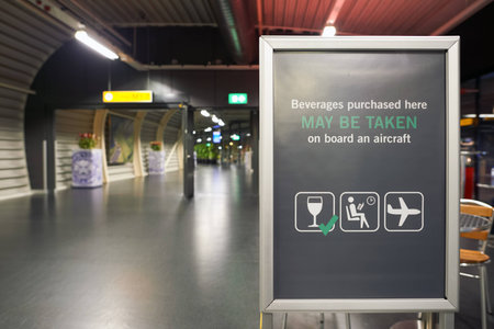 AMSTERDAM, NETHERLANDS - CIRCA NOVEMBER, 2015: inside Amsterdam Airport. Amsterdam Airport Schiphol is the main international airport of the Netherlands.のeditorial素材