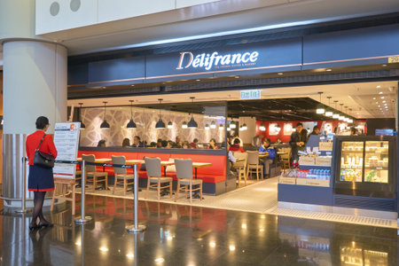 HONG KONG - 29 JANUARY, 2016: inside of Hong Kong International Airport. Hong Kong International...