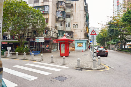 MACAO - CIRCA FEBRUARY, 2016: Macao at daytime. Macao is an autonomous territory on the western side of the Pearl River Delta in East Asia.のeditorial素材