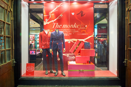 HONG KONG - CIRCA JANUARY, 2016: a store in Hong Kong. Shopping is a widely popular social activity in Hong Kong.のeditorial素材