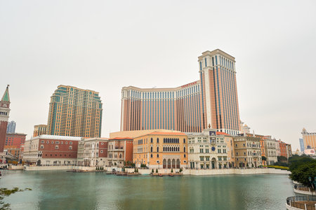 MACAO - CIRCA FEBRUARY, 2016: Macao at daytime. Macao is an autonomous territory on the western side of the Pearl River Delta in East Asia.のeditorial素材