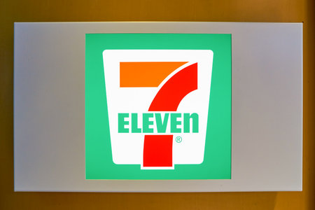 HONG KONG - CIRCA NOVEMBER, 2016: 7-Eleven sign in Hong Kong. 7-Eleven is an international chain of...