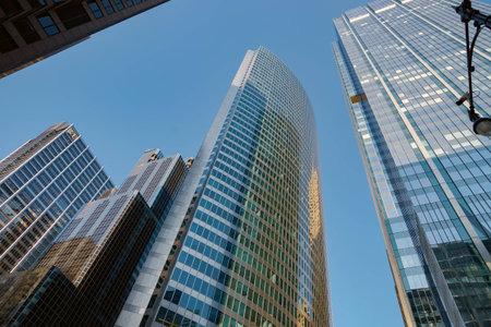 CHICAGO, USA - CIRCA APRIL, 2016: Chicago urban landscape at daytime. Chicago is the third-most...