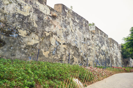 MACAO, CHINA - CIRCA FEBRUARY, 2016: Macao urban landscape at daytime. Macao is an autonomous territory on the western side of the Pearl River Delta in East Asia.のeditorial素材