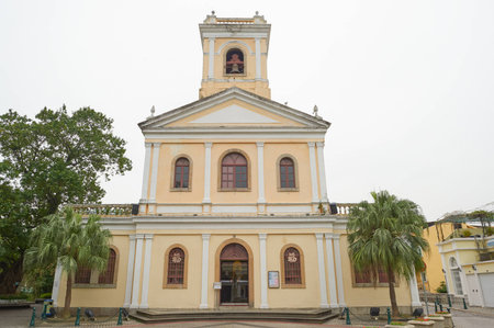 MACAO, CHINA - CIRCA FEBRUARY, 2016: Macao urban landscape at daytime. Macao is an autonomous territory on the western side of the Pearl River Delta in East Asia.のeditorial素材