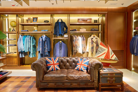 HONG KONG - CIRCA NOVEMBER, 2016: inside a store at the Elements shopping mall. Elements is a large shopping mall located on 1 Austin Road West, Tsim Sha Tsui, Kowloon, Hong Kongのeditorial素材